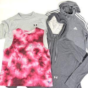 *BUNDLE* Womens L/XL Athletic 4 Piece Under Armour, Adidas, Champion